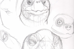 Gakk! turtle sketches