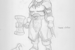 Hadorah, Forge Cleric and her wooden duck
